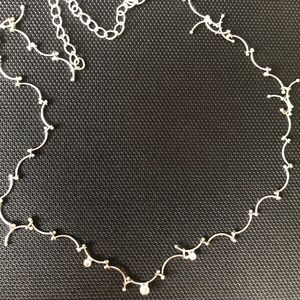 Diamond Silver Necklace